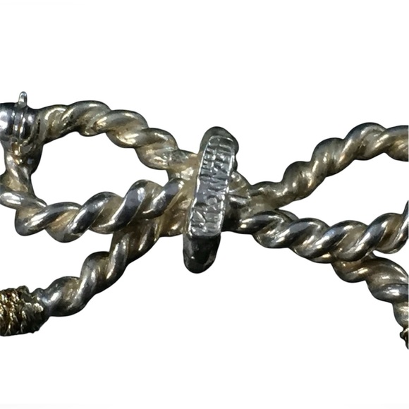 Tiffany & Co. Vintage Two-Tone Rope Bow Brooch - Picture 7 of 16